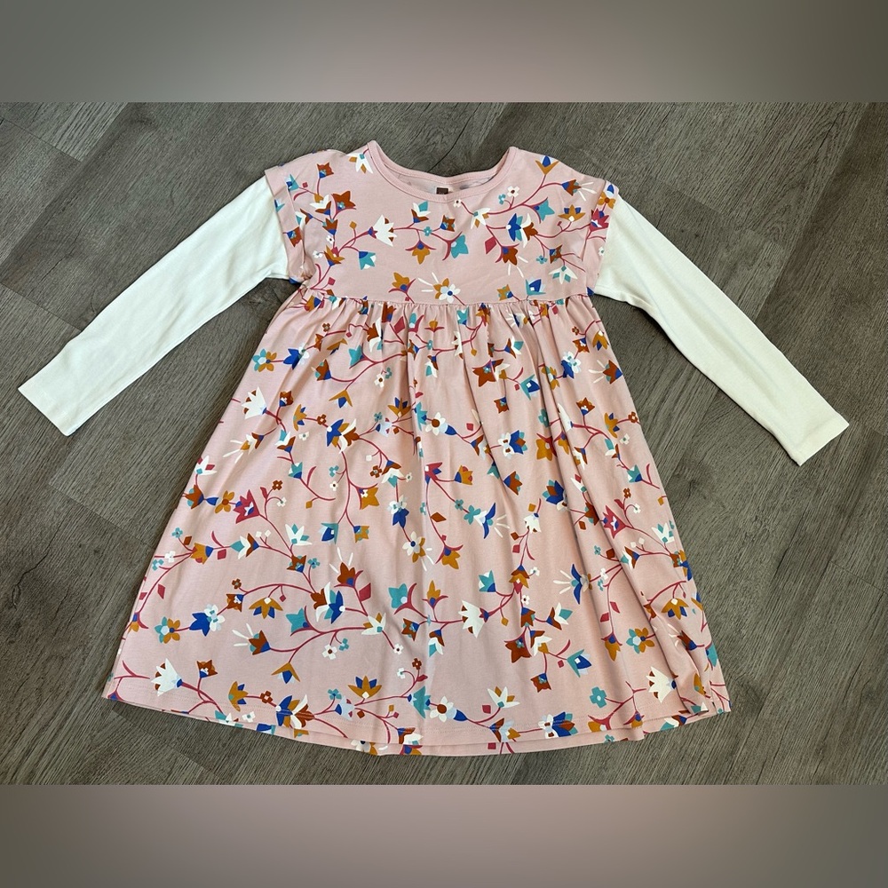 Tea collection peach floral dress